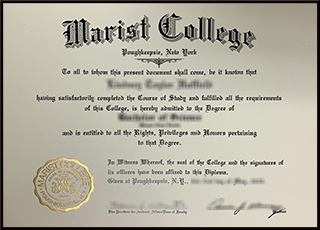 Marist College diploma