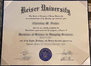 Keiser University diploma