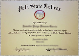 Polk State College diploma