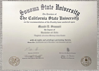 Sonoma State University diploma