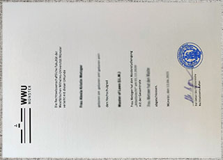 Westfälische Wilhelms-Universität Münster diploma