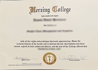 Herzing College diploma