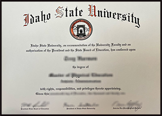 Idaho State University diploma