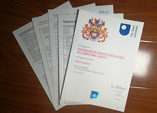 Open University diploma and transcript