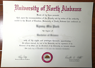 University of North Alabama diploma