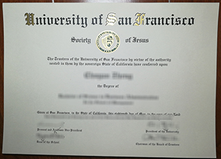 University of San Francisco diploma