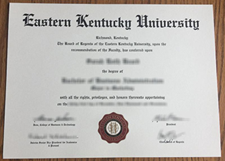 Eastern Kentucky University diploma