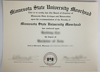 Minnesota State University Moorhead diploma