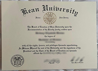 Kean University diploma