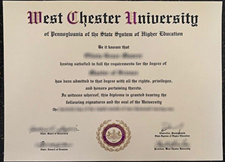 West Chester University diploma