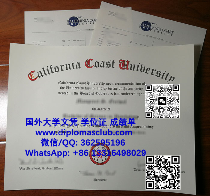 California Coast University diploma and transcript