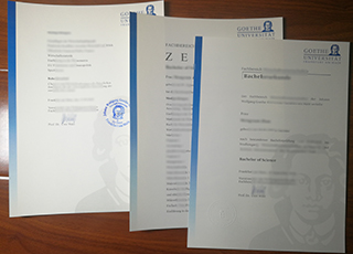 Goethe University Frankfurt diploma and transcript