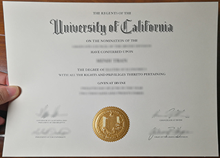 University of California Irvine diploma