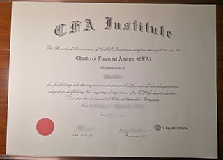 CFA certificate