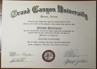 Grand Canyon University diploma