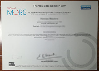 Thomas More Hogeschool diploma