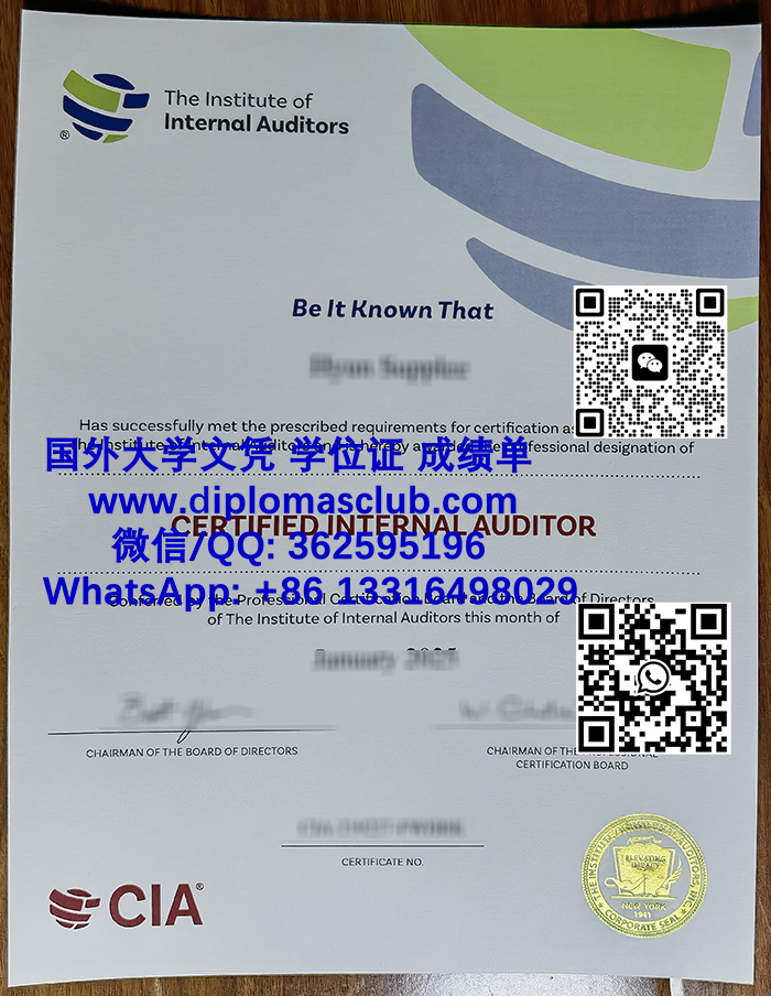 CIA certificate