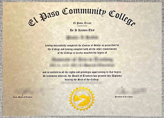 El Paso Community College degree