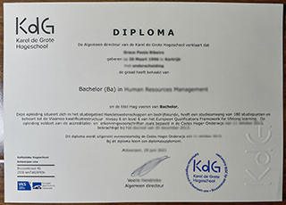 Karel de Grote Hogeschool diploma