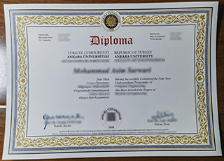 Ankara University diploma