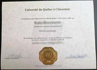 Université du Québec à Chicoutimi degree