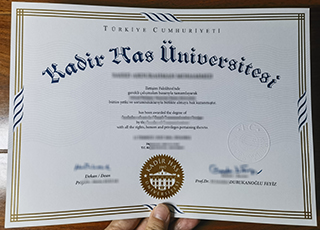 Kadir Has University diploma