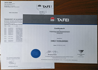 TAFE NSW certificate and transcript