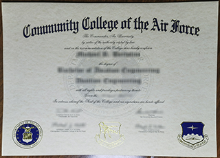 Community College of the Air Force diploma