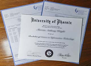 University of Phoenix degree and transcript