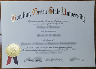 Bowling Green State University diploma