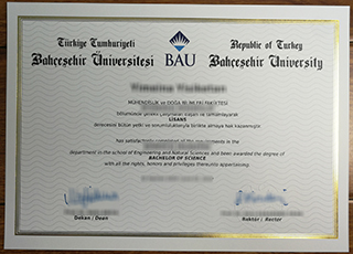 Bahçeşehir University degree