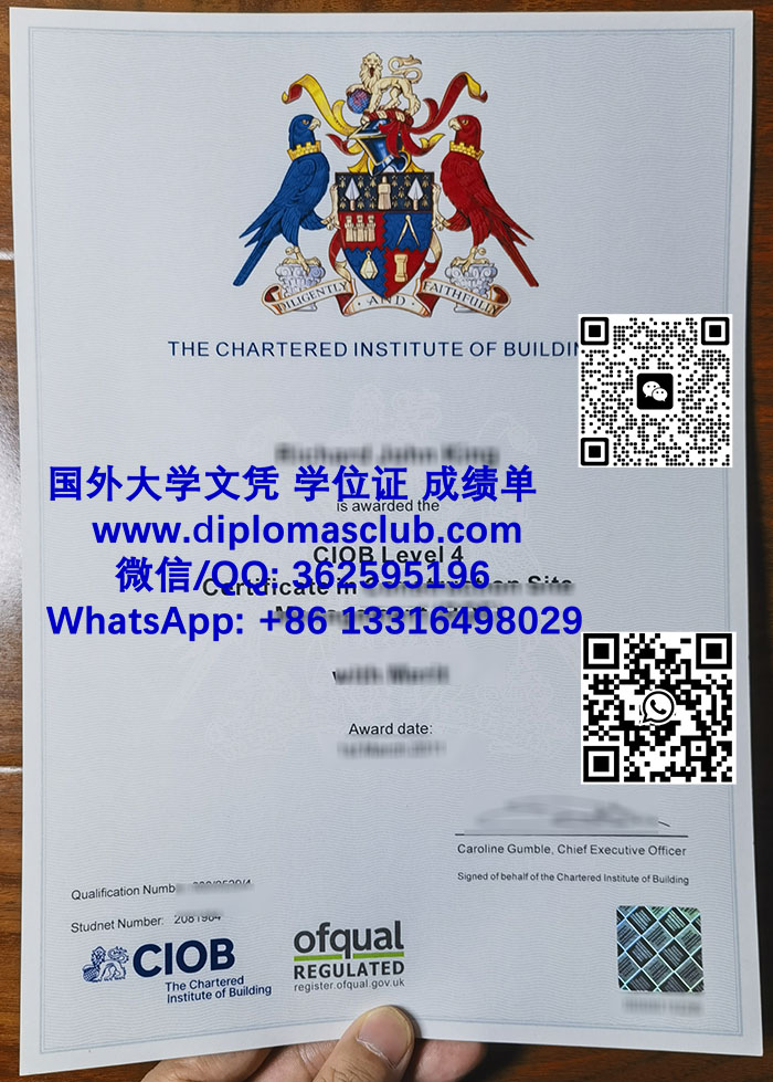 CIOB Level 4 diploma