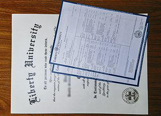 Liberty University diploma and transcript