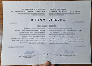 Technical University of Košice diploma