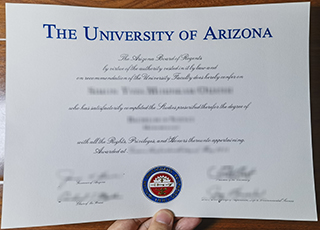 University of Arizona diploma