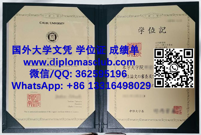 Chubu University diploma