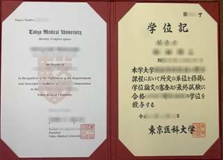 Tokyo Medical University diploma