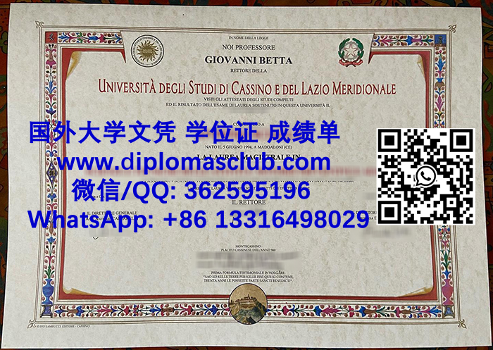 Università di Cassino diploma