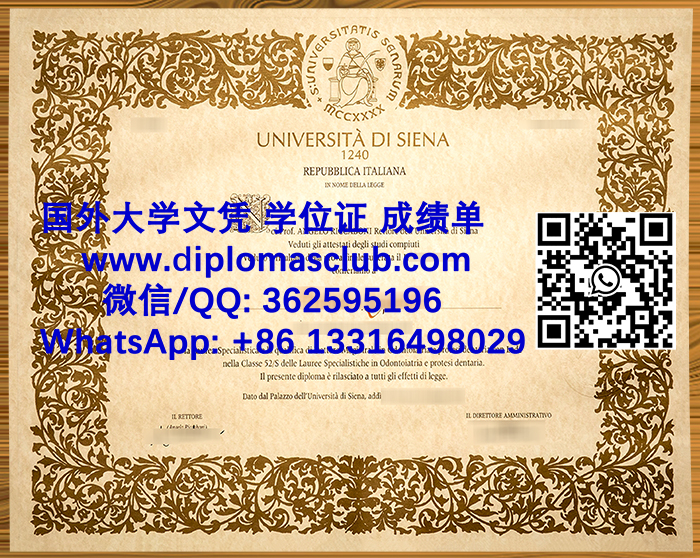 University of Siena degree